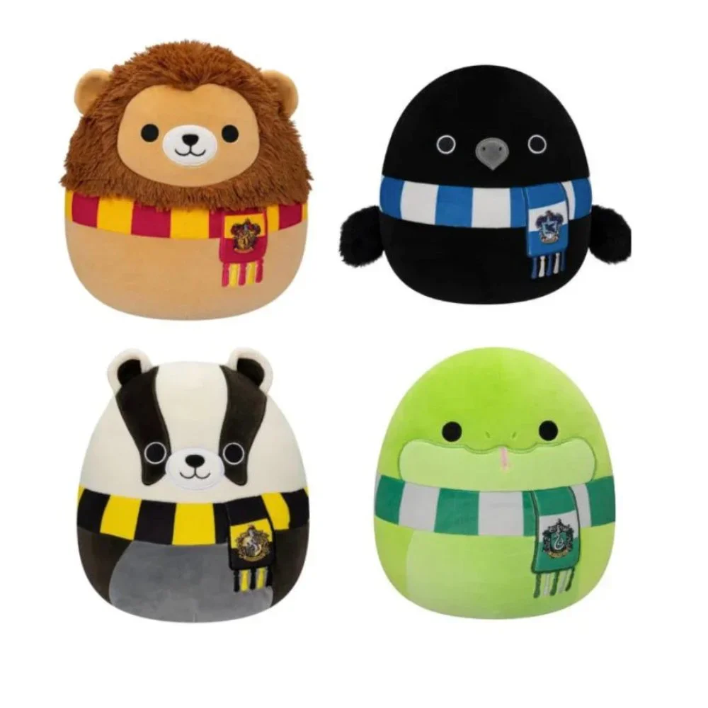 NWT Harry Potter Set of Four Hogwarts House Mascots Squishmallows